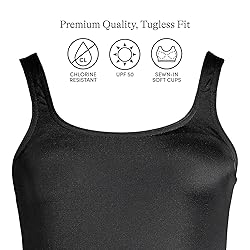 Lands' End Womens Chlorine Resistant Tugless Tank