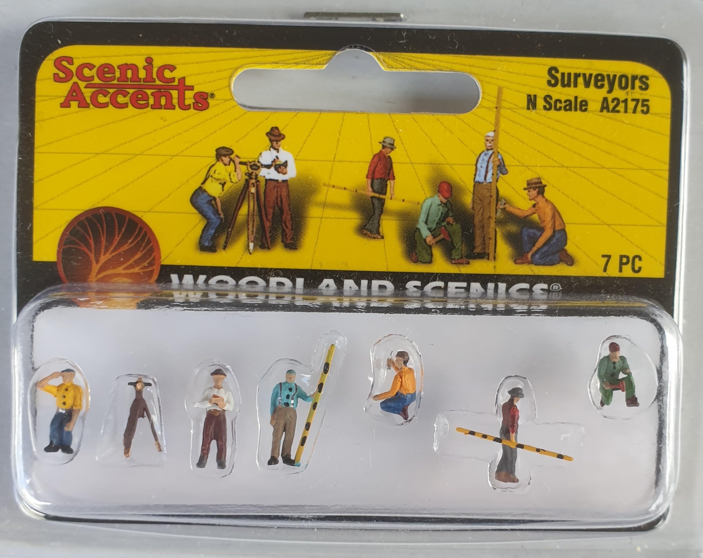 Woodland Scenics A2175 Land Surveyors Construction Workers Engineers Figures Scale N 1:160 Surveyors