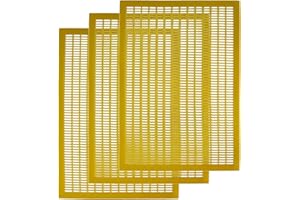 BEEXTM 3 Pack - 8 Frame Plastic Beekeeping Queen Excluder to Keep Queen Separate from Honey Boxes in a Bee Hive