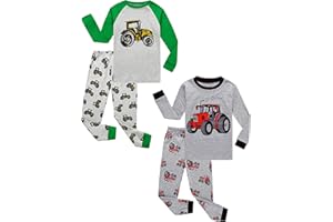Family Feeling Striped Boys Girls 2 Piece Christmas Pajamas Set 100% Cotton Pjs