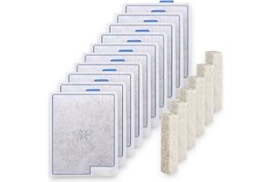 Fish Tank Filter Cartridges Large Compatible with Aqueon Filter, for QuietFlow Filter LED PRO Size 20,30,50,75/Power Filter S