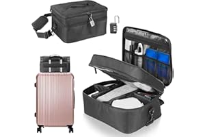 FUVLFAL Toy Organizer, Storage Box with Lock, Game Toys Storage Bags, Toy Storage Bag Organizer Case for Women and Men