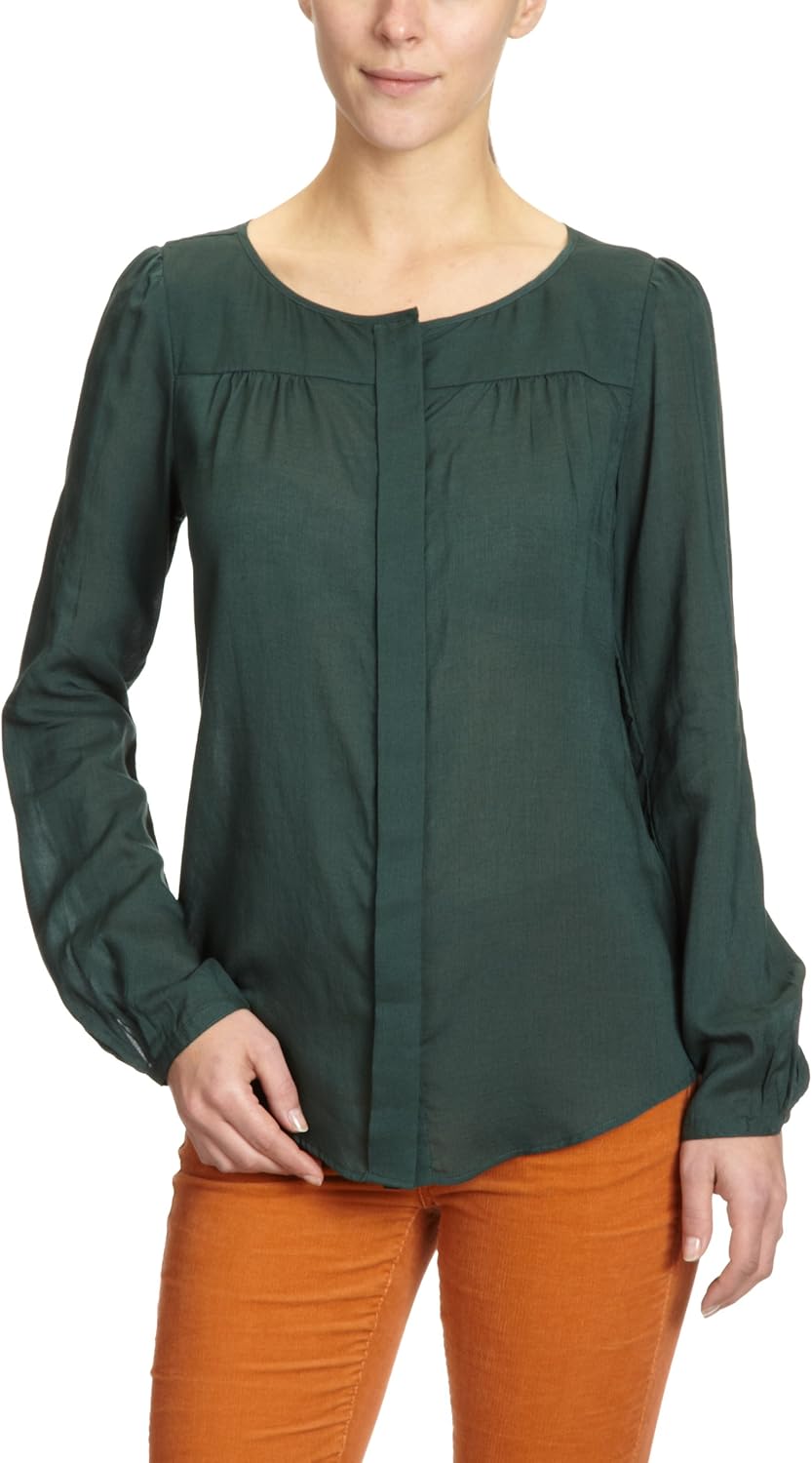 Marc O'Polo Damen Bluse 210 1299 42415, Gr. 42, Grün (485 fir) Amazon