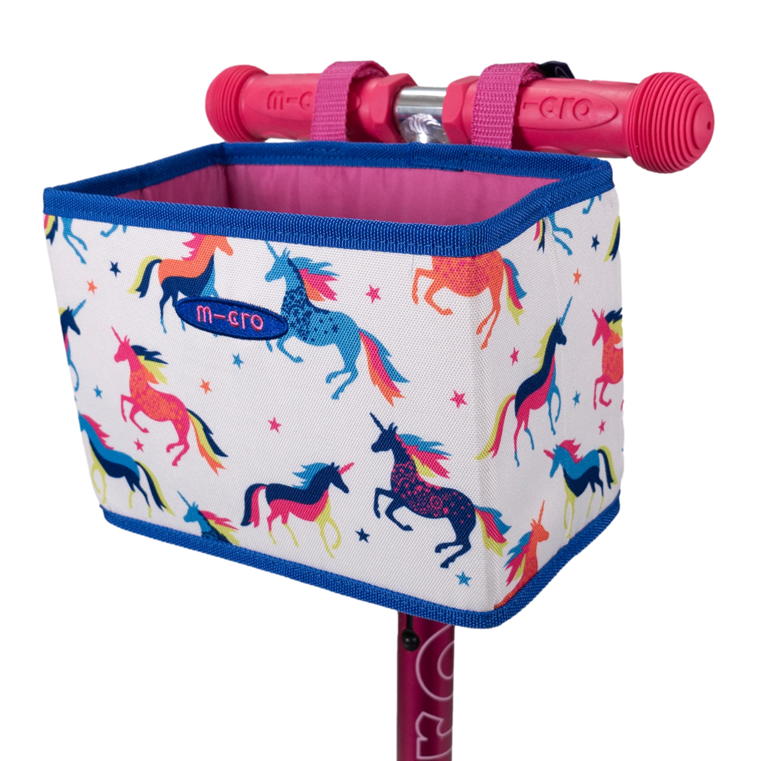 Micro Scooters | Folding Eco Flower Basket | Bike/Scooter Accessories For Kids | Large Front Basket | Waterproof | Unicorn