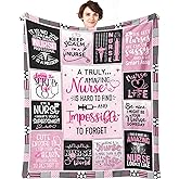 SIKLTY Nurse Gifts for Women Throw Blanket 60" x 50" - Nurse Appreciation/Week/Day Gift, Graduation/Birthday Present for Nursing Student, Nurses Practitioner, RN Nurses, LPN