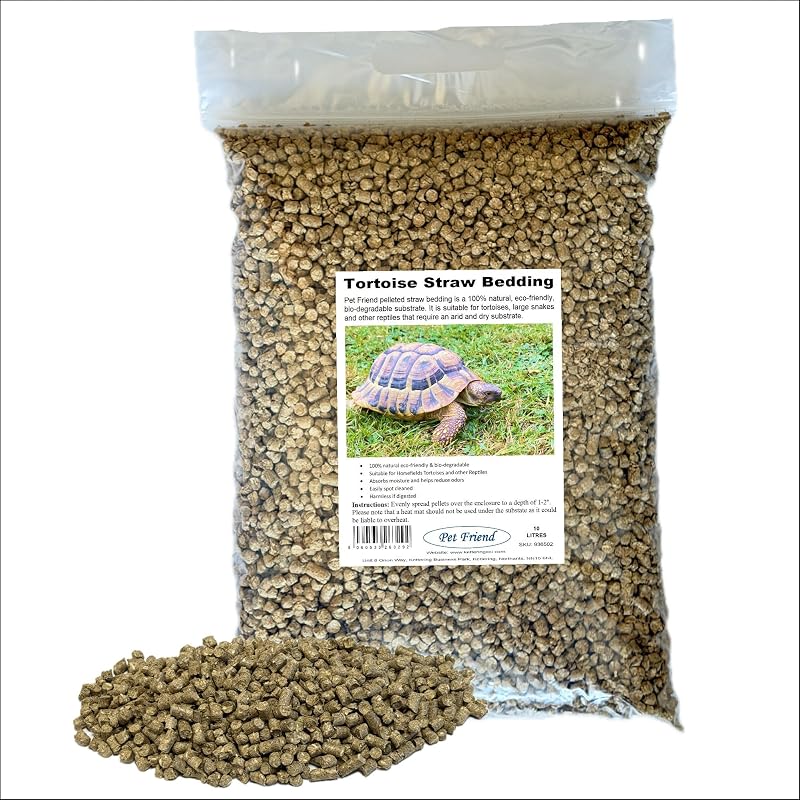 Pet Friend Tortoise Bedding Straw Terrain Substrate 10 Litre