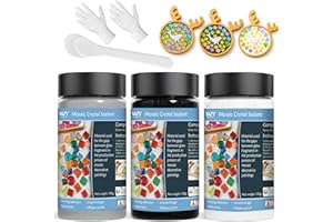 WAN2TLK Mosaic Crystal Grout Kit, Mosaic Tile Accessories, No Water Needed, Fast-Drying, Essential for Handmade Grouting, Mosaic Crystal Sealant for All Tiles & Surfaces