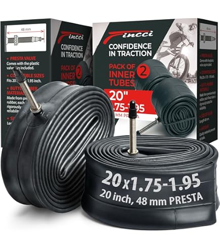 Schwalbe Air Plus AV7 - Camera D'Aria Per Bici, Standard 40 Mm, Valvola Auto, 20 Pollici, Nero