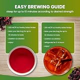 The Natural Health Market Organic Hibiscus Tea Bags 100 Count UK Made view 4