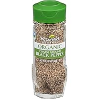 McCormick Gourmet Organic Coarse Ground Black Pepper, 1.62 oz
