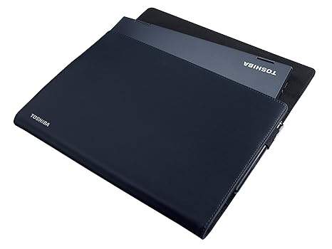 TOSHIBA Portégé X20W-D Sleeve (31,6 cm 12,5'; 314 x 234 x 20 mm, PU-Leder mit gebürstetem Finish/Polyester) blau