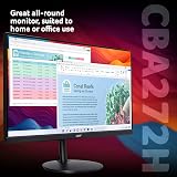 Acer CBA272H 27" Full HD 100Hz VA Monitor - Height Adjust, FreeSync, HDMI VGA view 2