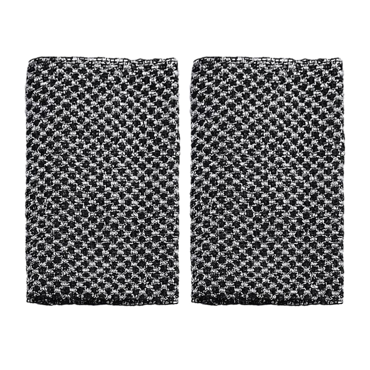 2 Pieces Mesh Bath Towels, Exfoliating Bath Towels, Cleansing Towels, Mesh Antibacterial Bath Towels, Suitable for Home Bathrooms, Bathhouses, Hot Springs and Other Places (Black and White)