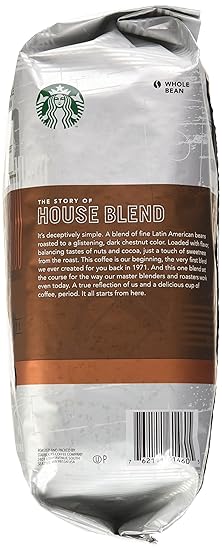 Amazon Com Starbucks House Blend Whole Bean Coffee 40 Ounce Roasted Coffee Beans Grocery Gourmet Food