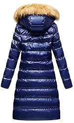CREATMO US Women's Long Winter Casual Jacket Faux