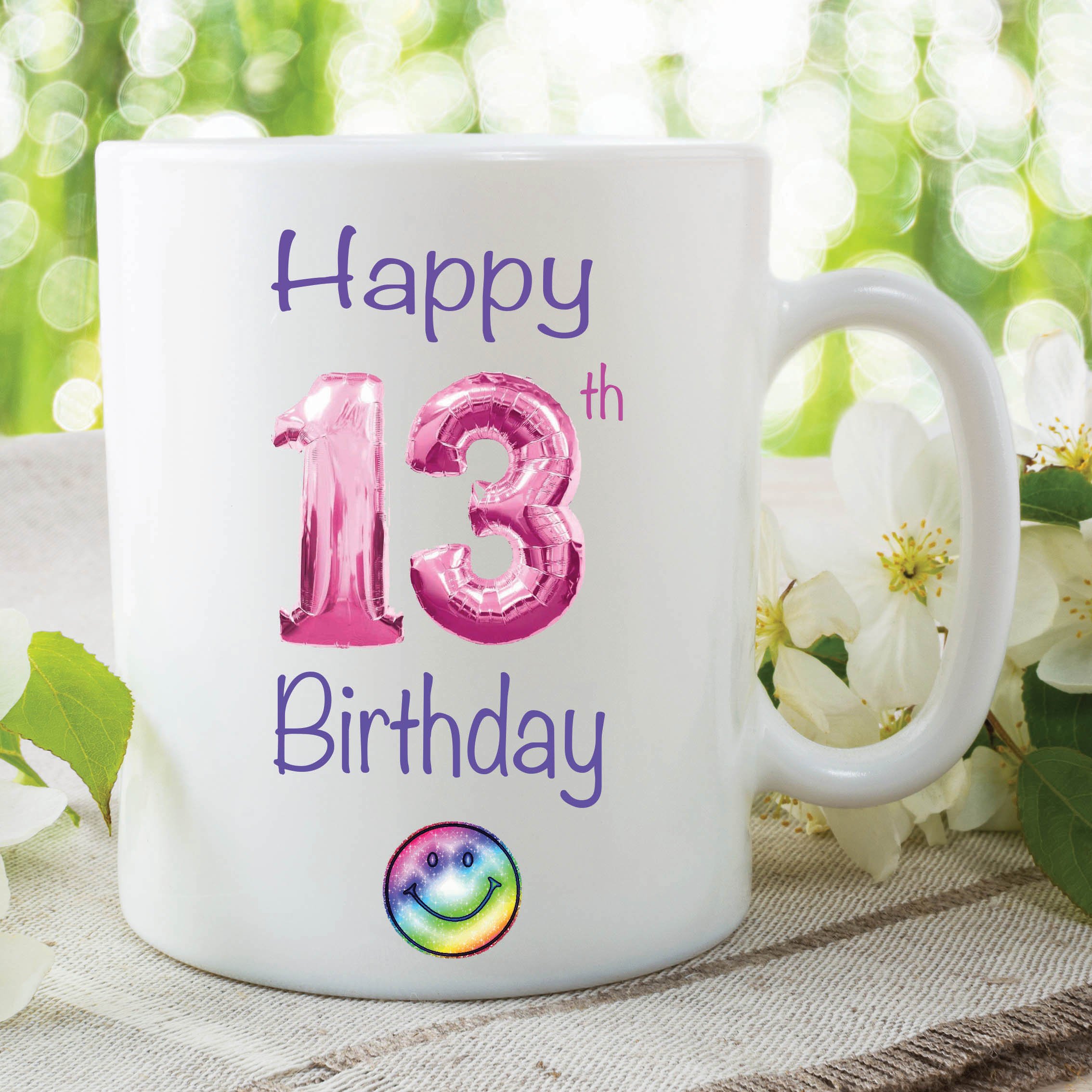 Happy 13th Birthday Teenager Mug Party Present Kid's Novelty Cup Gift WSDMUG117