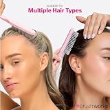 Brushworks Back Combing Brush with Precision Tail Salon Volume Nylon Bristles view 5