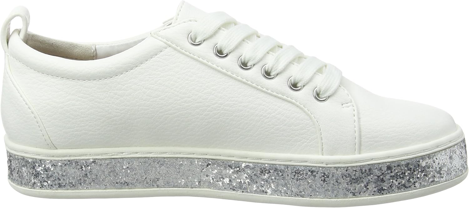 carvela silver trainers