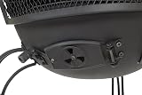 La Hacienda Murcia XL Steel Chimenea BBQ Grill 136cm Black Patio Heater view 5