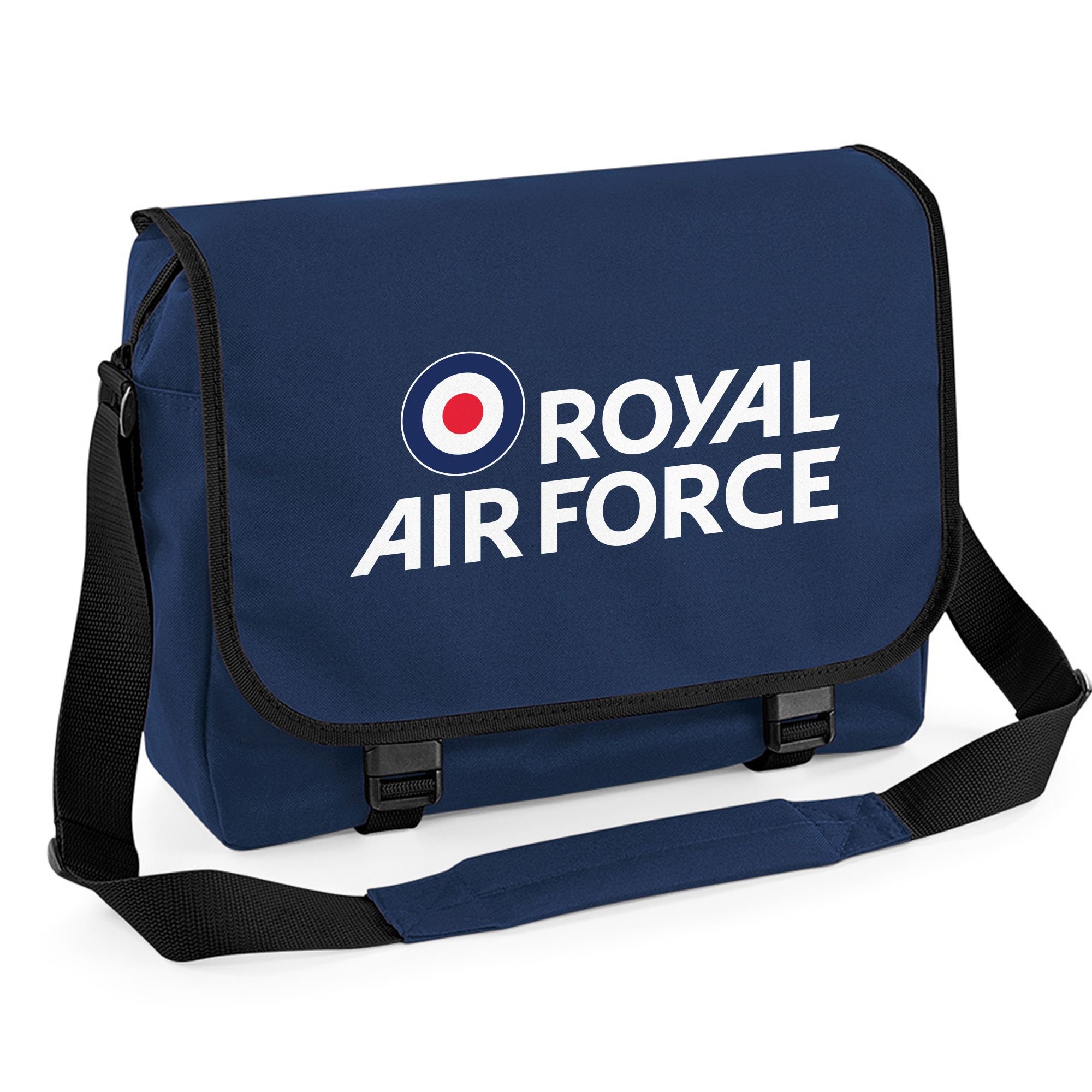 Royal Air Force Logo Messenger Bag (One Size, Navy)