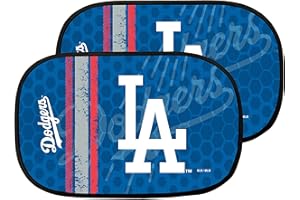 SPORTS LICENSING SOLUTIONS MLB Los Angeles Dodgers Side Window Auto Shade 2 Pack