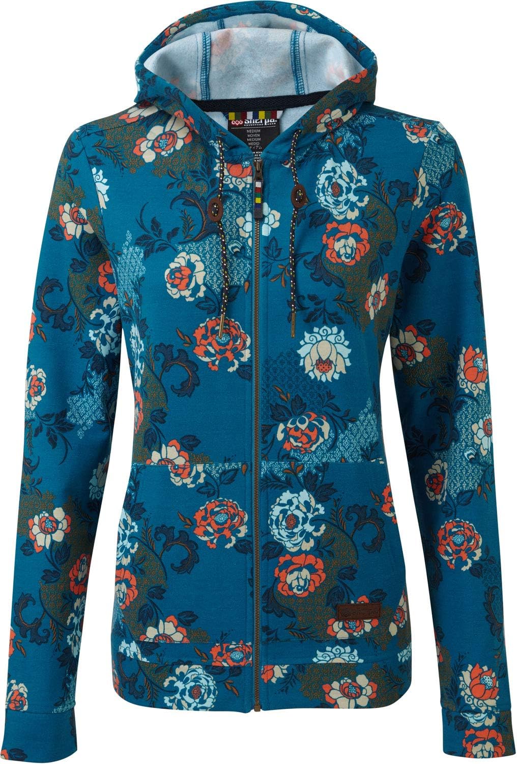 blue full zip hoodie