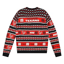 FOCO Standard NFL Big Logo Ugly Sweater, Team Color
