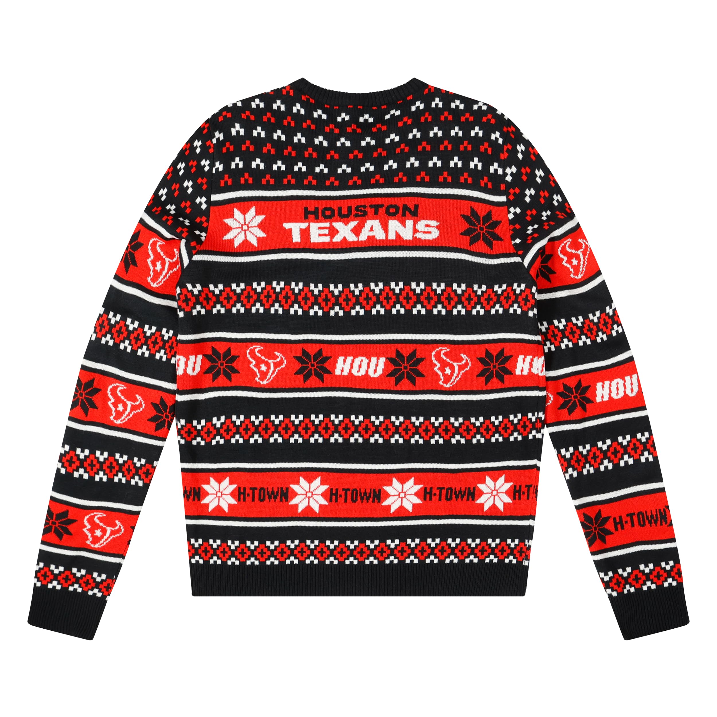 FOCO Standard NFL Big Logo Ugly Sweater, Team Color