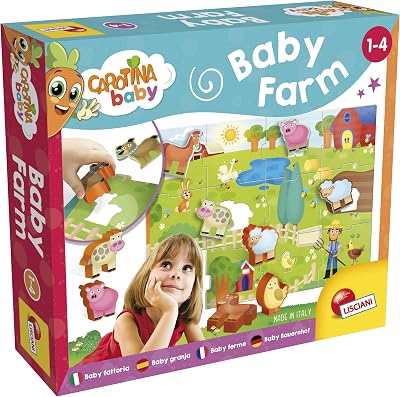 Lisciani Carotina Baby Farm Educational Toy 1-4 yrs Logic Thinking Animals