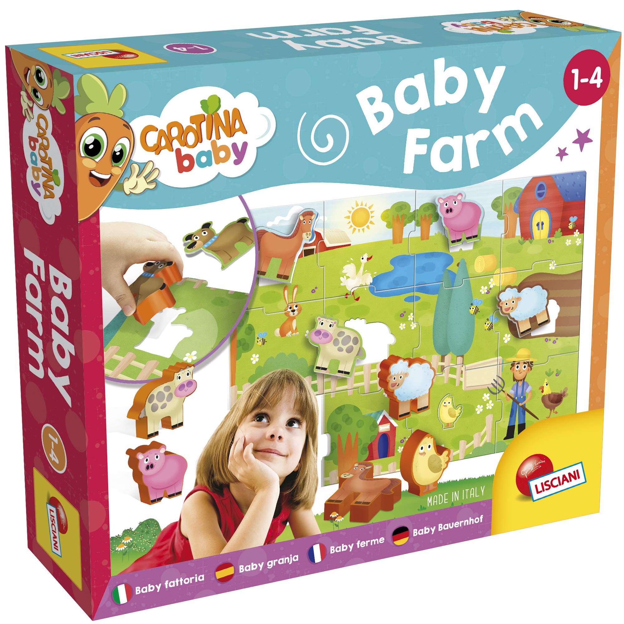 Lisciani CAROTINA 67848 Baby Farm, Multi Colour, One Size