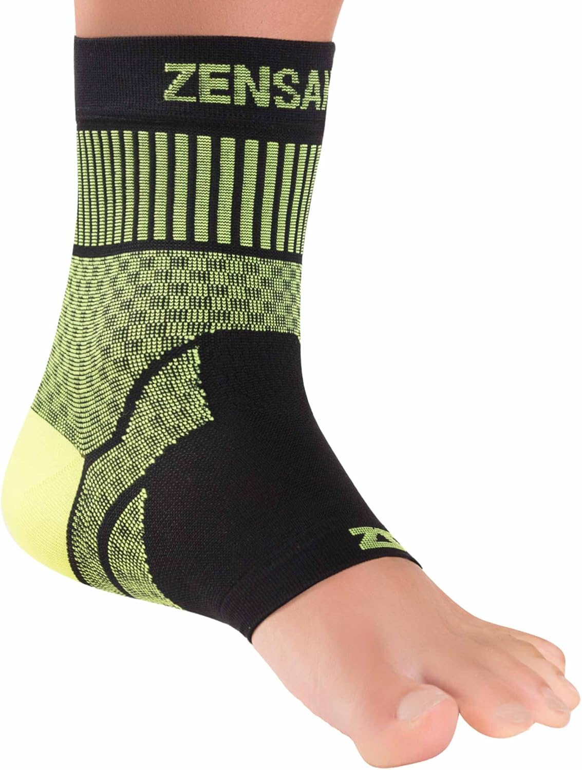 Zensah Ankle Support - Compression Ankle Brace - Great for Running, Soccer, Volleyball, Sports - Ankle Sleeve Helps Sprains, Tendonitis, Pain: Clothing