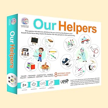 RATNAS Our Helpers Jigsaw Puzzle Jigsaw Combo of 8 Different Helpers
