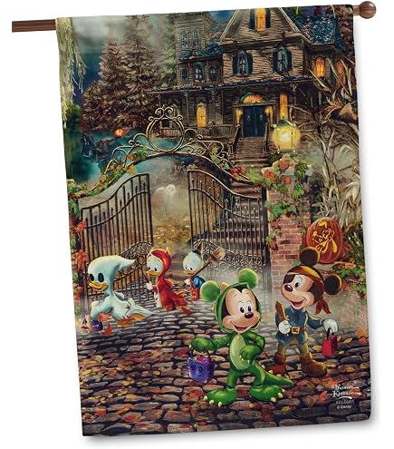 Amazon.com : Flagology, Thomas Kinkade Disney Mickey Mouse and