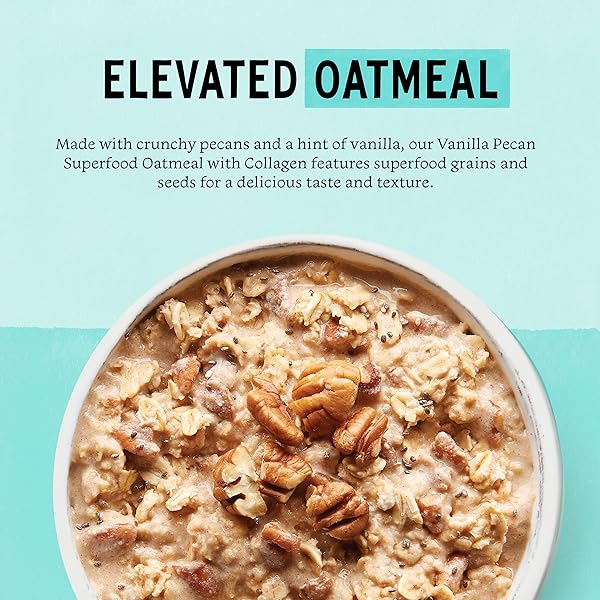 PURELY ELIZABETH, OAT POUCH COLLAGEN VANILLA PECAN, 8 OUNCE