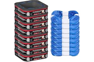 LISYEE Cat Litter Refill Bags Cartridge Compatible with Litter Cat Genie Standard, Plus, XL and XL+ Pail Refills, Pet Waste Bags Cat Litter Box Accessories, 8 Pack Cartridge Refill + 8 Pack Refill Bags