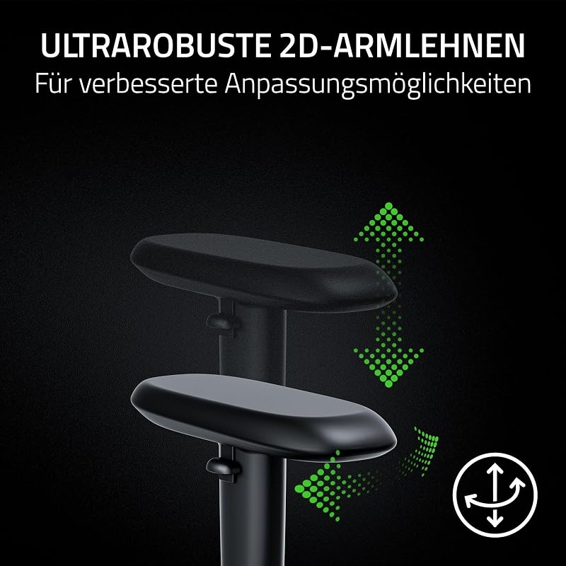 Iskur V2 X NewGen - Ergonomischer Gaming-Stuhl mit atmungsaktivem Gen-2 EPU-Leder mit Cooltouch Technologie - Integrierte Lordosenstütze - Breite Schulterbögen und Sitzfläche | Schwarz