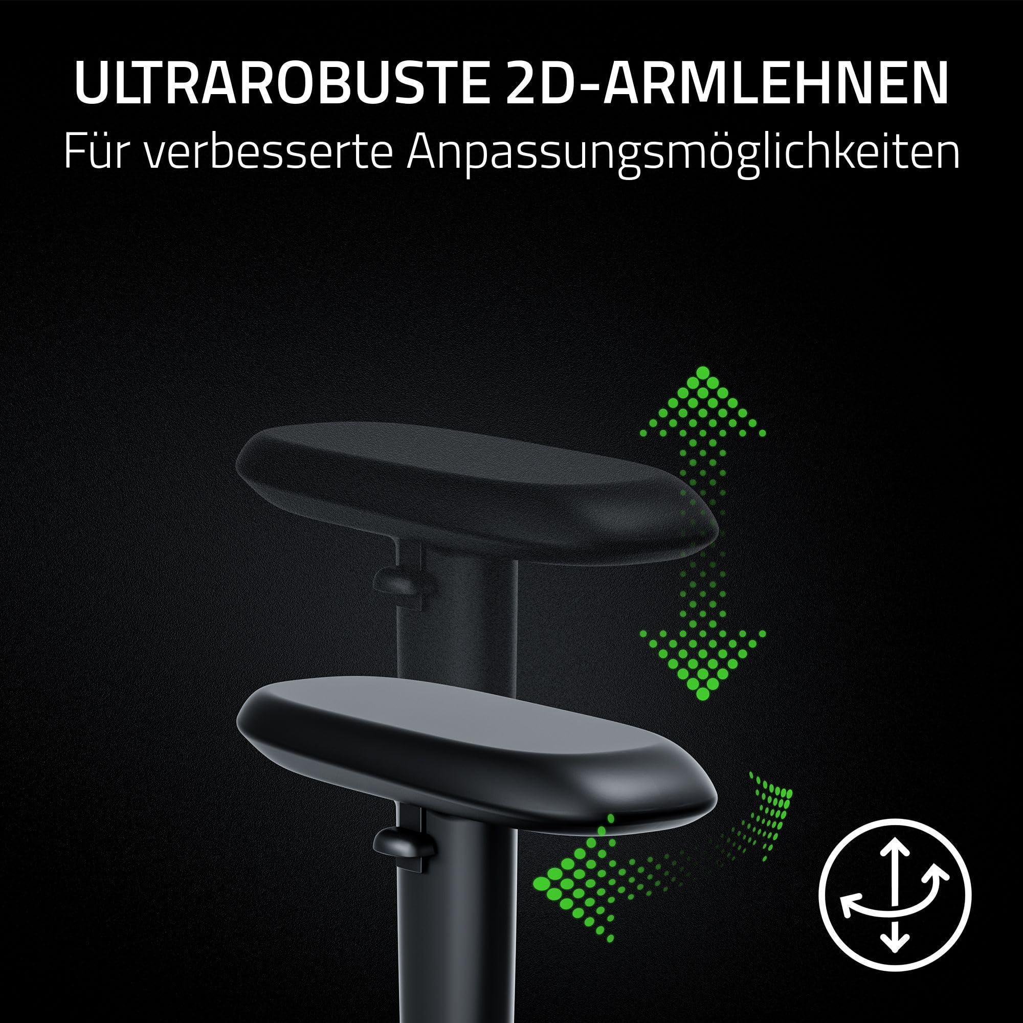 Razer Iskur V2 X NewGen - Ergonomischer Gaming-Stuhl mit atmungsaktivem Gen-2 EPU-Leder mit Cooltouch Technologie - Integrierte Lordosenstütze - Breite Schulterbögen und Sitzfläche | Schwarz 6