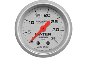 Auto Meter 4307 2" 0-35 PSI Mechanical Water Pressure Gauge