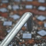 Faithfull Manhole Keys Pair Bent O Shape End 10mm 25mm Depth 200mm Zinc Plated view 3