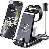 VCVS 36W USB C Super Fast Charging Station for Samsung Phones Watches Earbuds, 3 in 1 Charger for Samsung Galaxy Watch Ultra/7/6/5/4/3, Galaxy S24/S23/S22/21/20,Note20/10,Z Fold/Flip 5/4,USB-C Buds