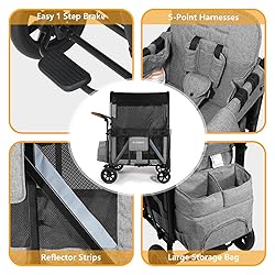 Cochildor Elite 2S 2-Seater Wagon Stroller for Kids