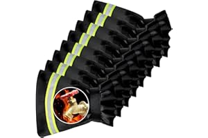 NIUREWAN 8 Pack Outdoor Faucet Covers for Winter Freeze Protection,Thickened Anti-Freeze Faucet Covers with Reflective Strips,Reusable Waterproof Hose Bib Cover for Outdoor Garden,Black（5.9" W x 7.1" H）