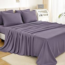 Litanika King Size Comforter Set Grey Purple - 7
