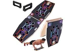 Push Up Board Workout Equipment for Chest Triceps, Back, Arms Muscles, Fitness Portable Pushup Board For Man And Women, Perfect Multi-Functional Push-Up Stand Bar Muscle Building by CTRL Sports