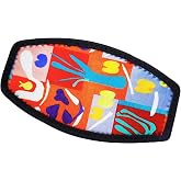 Neoprene Mask Strap Cover Hook Loop for Scuba Diving Snorkeling Masks | Neoprene dive mask hair protector wrap soft scuba strap cover diving accessory fits snorkel masks for all underwater sports