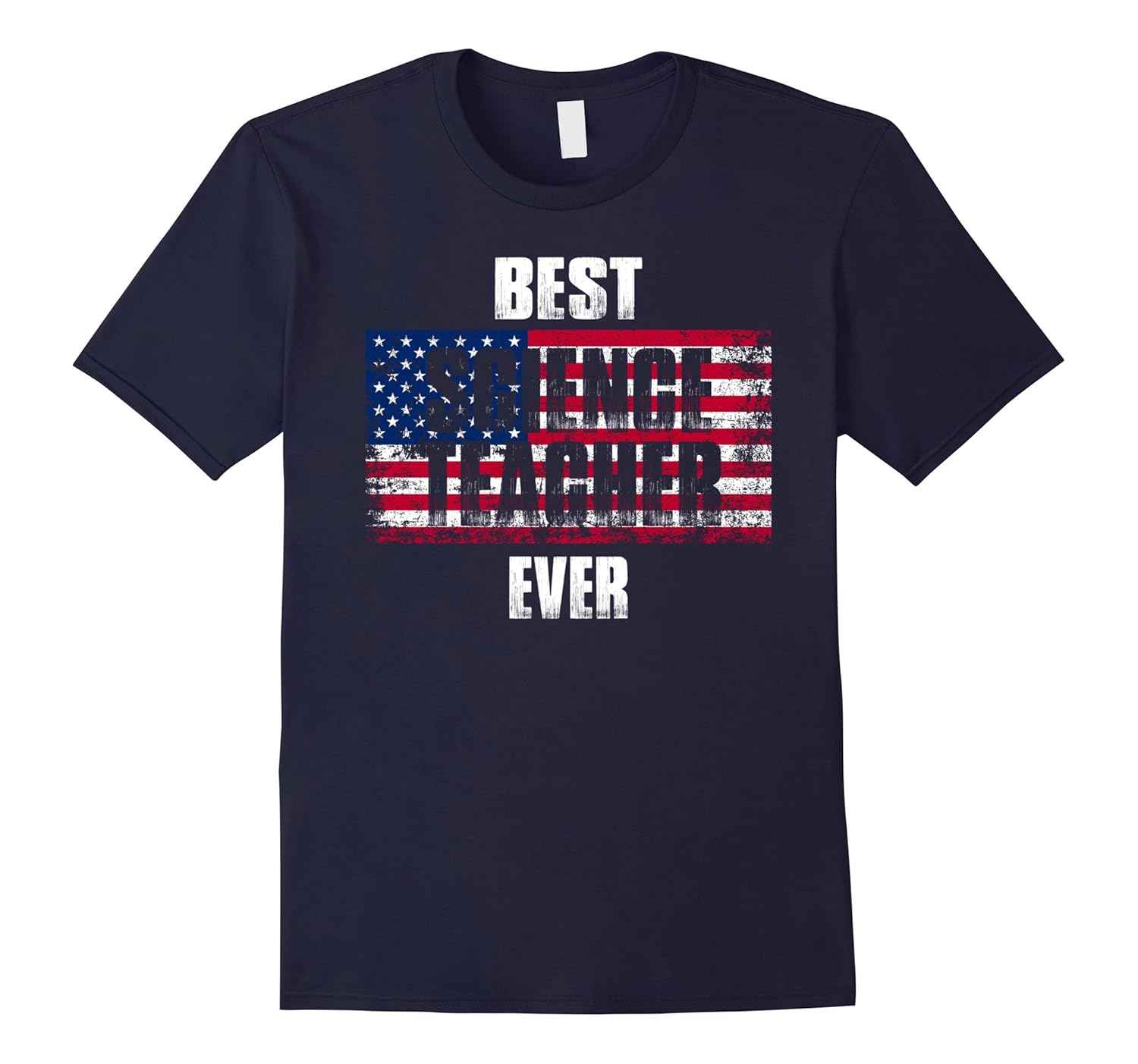 Best Science Teacher Ever American Flag T-Shirt-ANZ