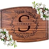 Personalized Cutting Board – Custom Cutting Board Wood Engraved Charcuterie Board, Unique Gift for Wedding, Anniversary, Bridal Shower, Couples, Christmas, Parents & Housewarming