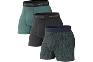 Pair of Thieves Super Fit Men's Boxer Briefs – Soft, Breathable, Quick-Dry Underwear with 4-Way Stretch (2 & 3 Pack)