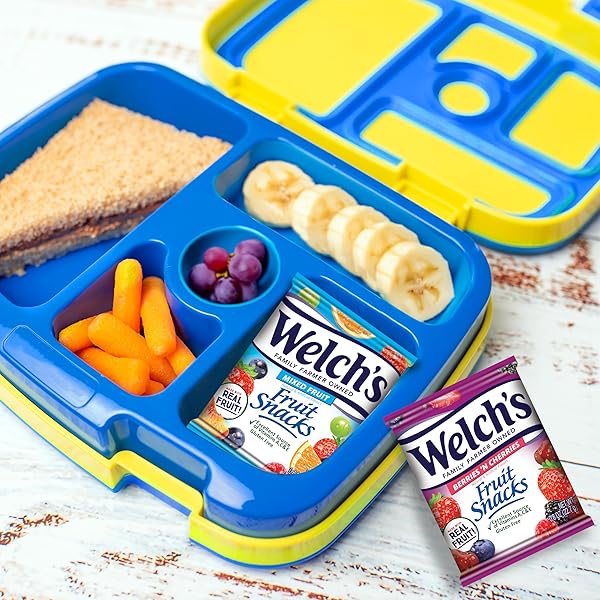 WELCH’S FRUIT SNACKS, MIXED FRUIT SNACK BOX, GLUTEN FREE, 0.8OZ SNACK PACKS (PACK OF 60)