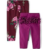 The Children's Place Baby Girls' and Newborn Knit Pull on Pants